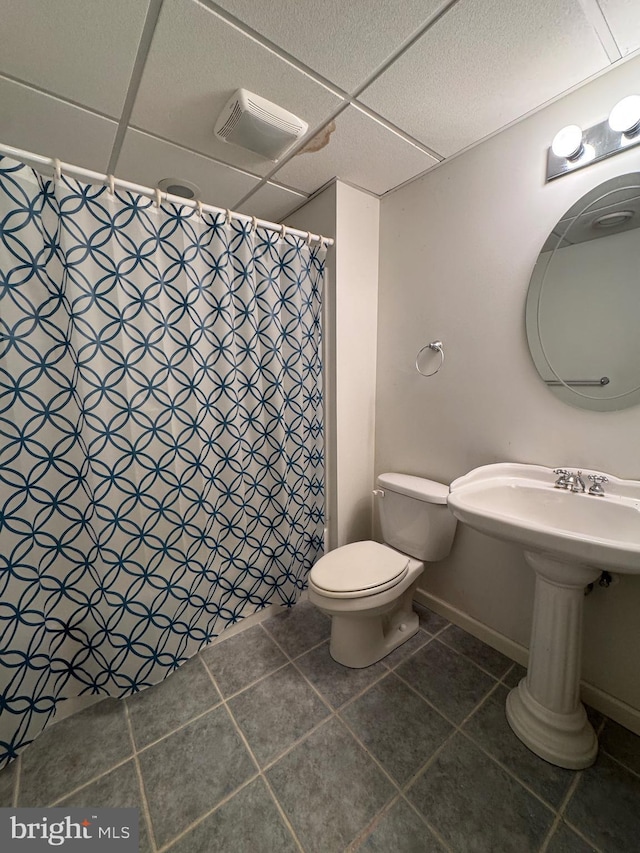 1809 Labrott Ln, Annapolis, MD 21401 - bathroom featuring tile patterned flooring and a shower with shower curtain