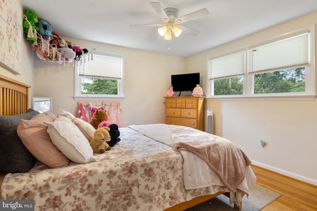 1965 Niagara Ln, York, PA 17408 - bedroom featuring multiple windows, wood finished floors, and a ceiling fan