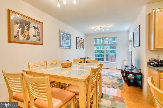 13663 Harvest Glen Way, Germantown, MD 20874 - dining room with light wood finished floors and track lighting