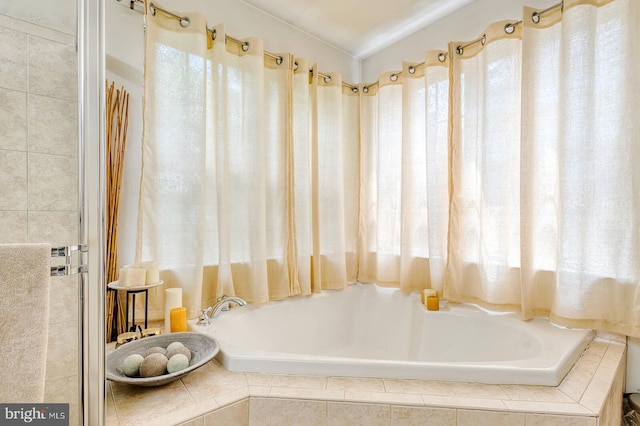 13663 Harvest Glen Way, Germantown, MD 20874 - full bathroom featuring tiled bath and healthy amount of natural light