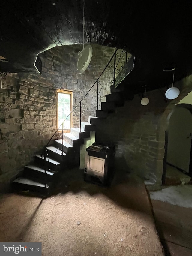 93 Jacobs Creek Rd, Ewing, NJ 08628 - below grade area with stairs