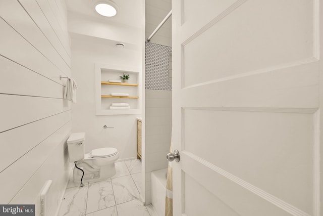 1371 Perry Pl NW, Washington, DC 20010 - bathroom featuring toilet and marble finish flooring