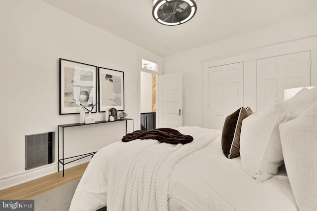 1371 Perry Pl NW, Washington, DC 20010 - bedroom featuring wood finished floors and a closet