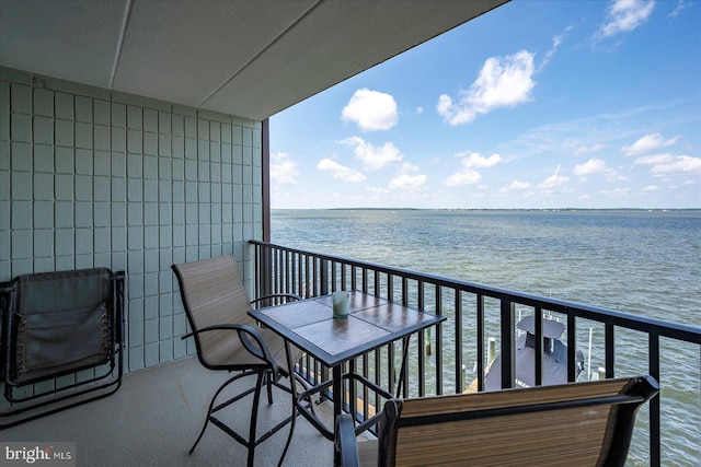 778 94th St Unit 205, Ocean City, MD 21842 - balcony featuring a water view