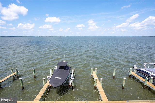 778 94th St Unit 205, Ocean City, MD 21842 - dock area featuring boat lift and a water view
