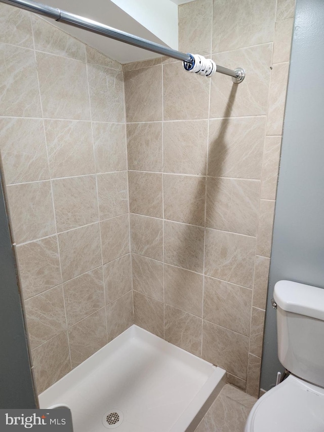 9765 Bird Riv, Middle River, MD 21220 - bathroom with toilet and tiled shower
