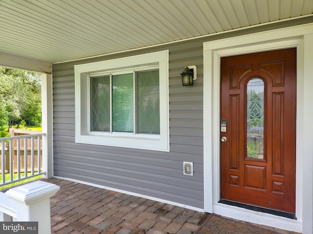9765 Bird Riv, Middle River, MD 21220 - property entrance with a porch