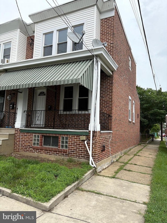 254 Cedar Ave, Oaklyn, NJ 08107 - view of property with brick siding and covered porch