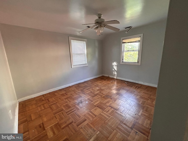 6723 Gateway Blvd, District Heights, MD 20747 - spare room with a ceiling fan and baseboards
