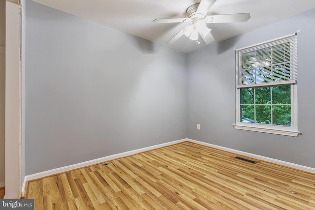 4 Habersham Ct, Silver Spring, MD 20906 - spare room with wood finished floors and ceiling fan