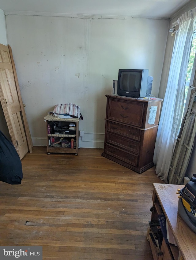2812 6th NE, Washington, DC 20017 - bedroom with wood-type flooring and baseboards