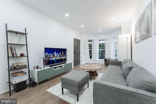 3317 16th St NW Unit 2, Washington, DC 20010 - living room with light wood-style flooring and recessed lighting