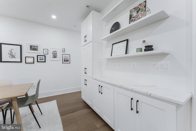 3317 16th St NW Unit 2, Washington, DC 20010 - dining space with dark wood-style flooring and recessed lighting