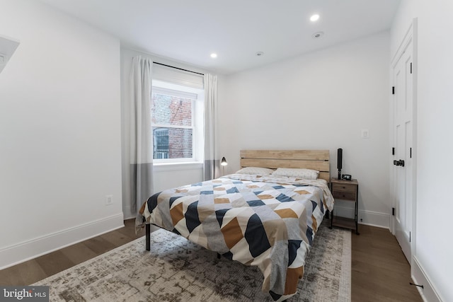 3317 16th St NW Unit 2, Washington, DC 20010 - bedroom featuring wood finished floors and recessed lighting