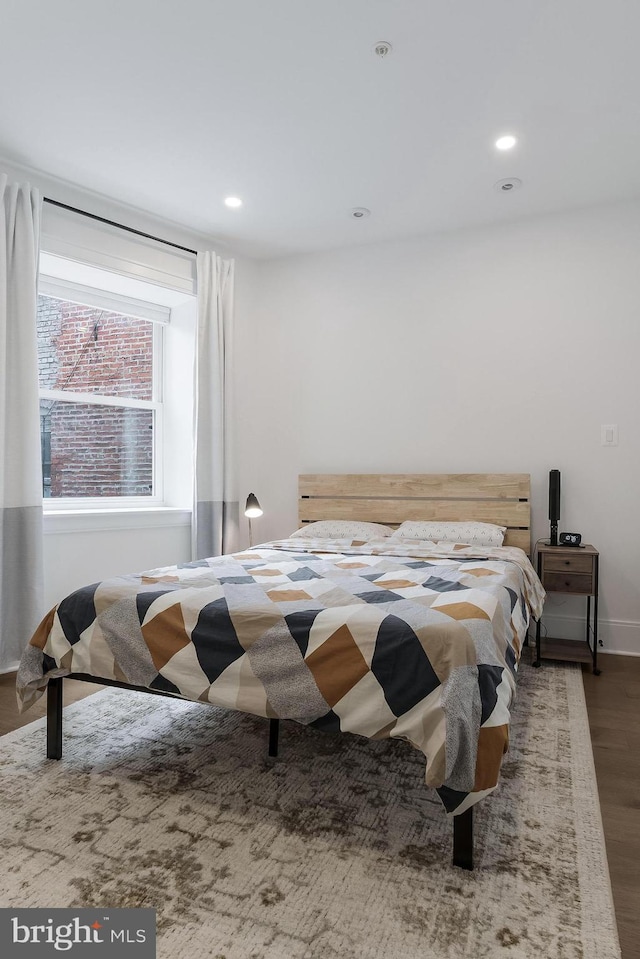 3317 16th St NW Unit 2, Washington, DC 20010 - bedroom featuring wood finished floors and recessed lighting
