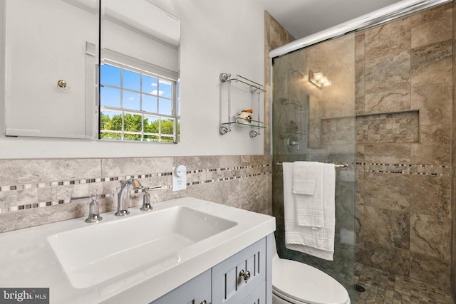 6162 Commadore Ct, Columbia, MD 21045 - full bath with a shower stall, vanity, and tile walls