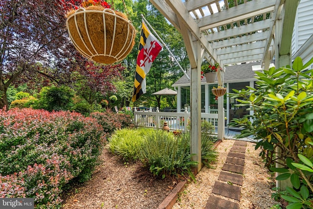 6162 Commadore Ct, Columbia, MD 21045 - view of yard featuring a pergola