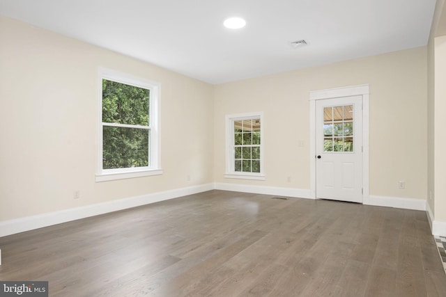 1432 Frush Valley Rd, Reading, PA 19605 - spare room with wood finished floors and recessed lighting