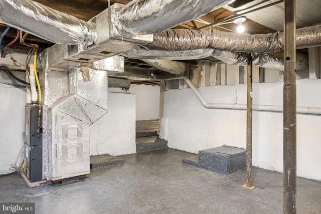 1432 Frush Valley Rd, Reading, PA 19605 - unfinished below grade area featuring heating unit