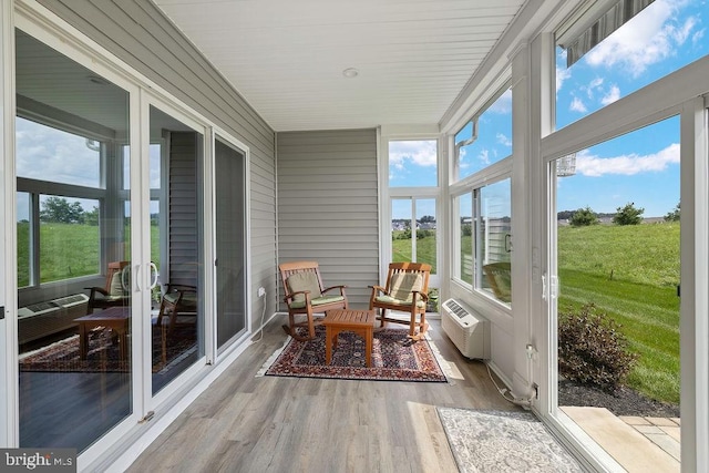 374 Lively Stream Way, Gettysburg, PA 17325 - sunroom featuring a wall mounted AC and plenty of natural light