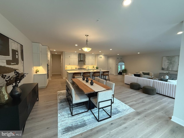 1 Neshaminy Creek Ct Lot 17, Doylestown, PA 18901 - dining area with recessed lighting and light wood-style flooring