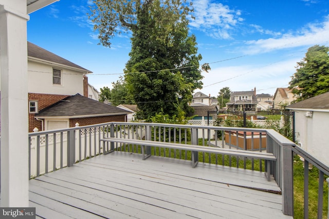 4404 Carleview Rd, Baltimore, MD 21207 - wooden terrace with a residential view