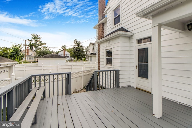 4404 Carleview Rd, Baltimore, MD 21207 - view of wooden deck