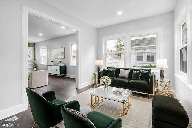 4404 Carleview Rd, Baltimore, MD 21207 - living room with recessed lighting and wood finished floors