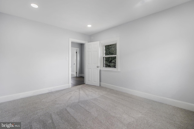 4404 Carleview Rd, Baltimore, MD 21207 - carpeted spare room featuring baseboards and recessed lighting