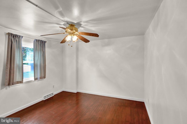 3533 Chestnut St, Reading, PA 19605 - unfurnished room featuring dark wood finished floors and ceiling fan