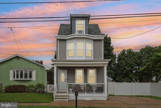 531 Redfern St, Hamilton, NJ 08610 - view of front of property with covered porch and a shingled roof