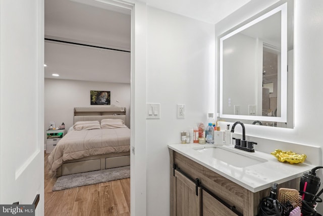 531 Redfern St, Hamilton, NJ 08610 - bathroom featuring vanity and wood finished floors