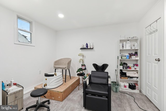 531 Redfern St, Hamilton, NJ 08610 - office featuring wood finished floors and recessed lighting