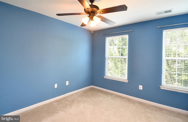 1007 Wright Ct, Fredericksburg, VA 22401 - carpeted spare room with baseboards and a ceiling fan