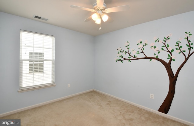 1007 Wright Ct, Fredericksburg, VA 22401 - carpeted empty room featuring plenty of natural light and a ceiling fan