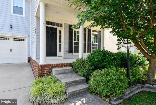 1007 Wright Ct, Fredericksburg, VA 22401 - property entrance featuring a porch and concrete driveway
