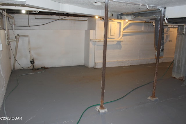 view of basement