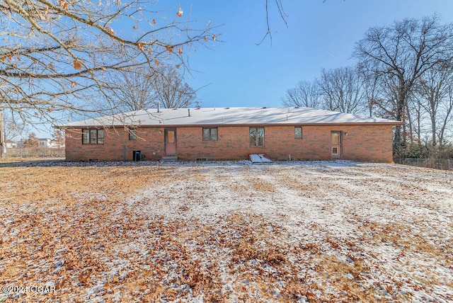 view of rear view of property