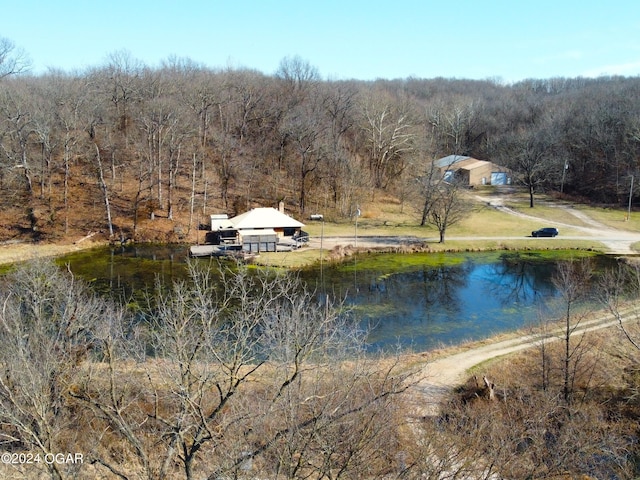 view of water feature