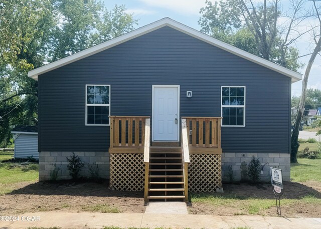 view of back of property