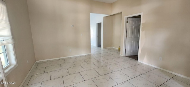 view of tiled empty room