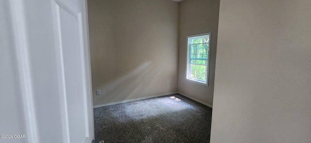 unfurnished room with carpet floors