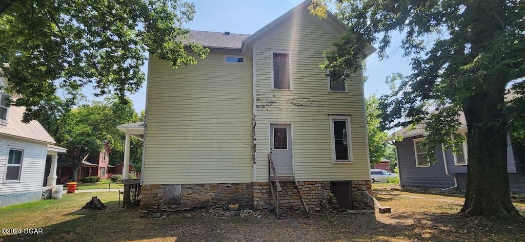 view of rear view of property