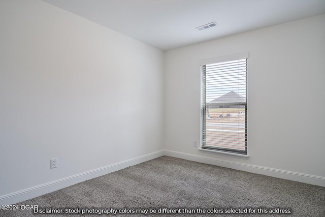 unfurnished room with carpet