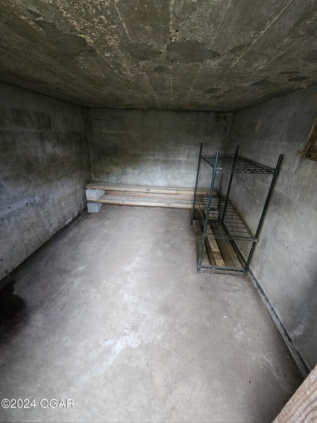 view of basement