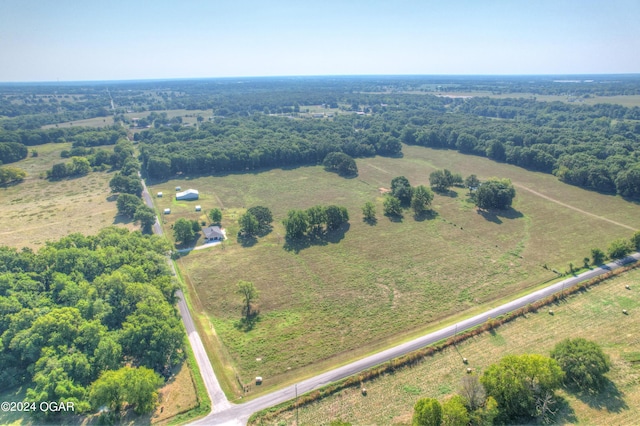 drone / aerial view featuring a rural view