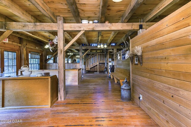 view of horse barn