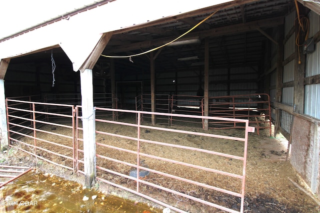 view of horse barn