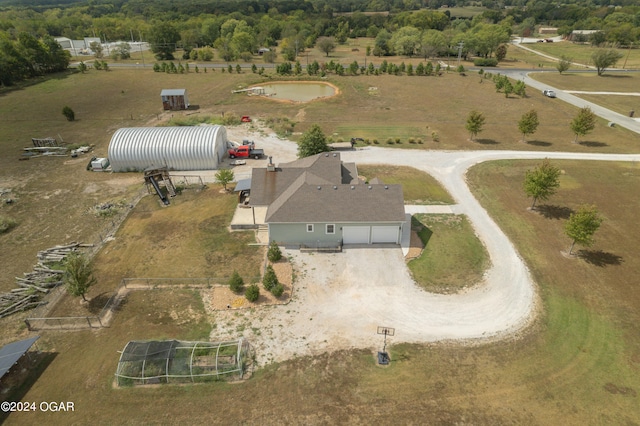 bird's eye view featuring a rural view