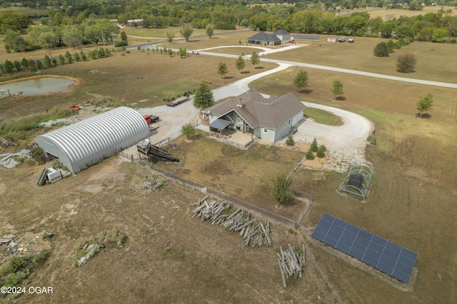 bird's eye view featuring a rural view